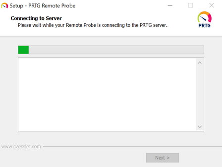 PRTG Remote Probe Setup Connecting to Server